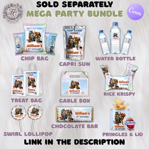 Zootopia Treat Bag Label, Judy Hopps Nick Wilde Birthday Party Favor Bag, Goodie Bag Topper Printable, Digital Download Party Supplies ZP1 image 5