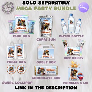 Zootopia Gable Box Label, Judy Hopps Nick Wilde Birthday Party Favor Box, Treat Box Wrapper Printable, Digital Download Party Supplies ZP1 image 5