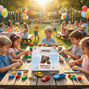 Zootopia Gable Box Label, Judy Hopps Nick Wilde Birthday Party Favor Box, Treat Box Wrapper Printable, Digital Download Party Supplies ZP1 image 2