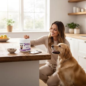 Dog Multivitamins, Pet Chewable Supplements, Supports Brain, Immune, Digestive Health & Skin Coat