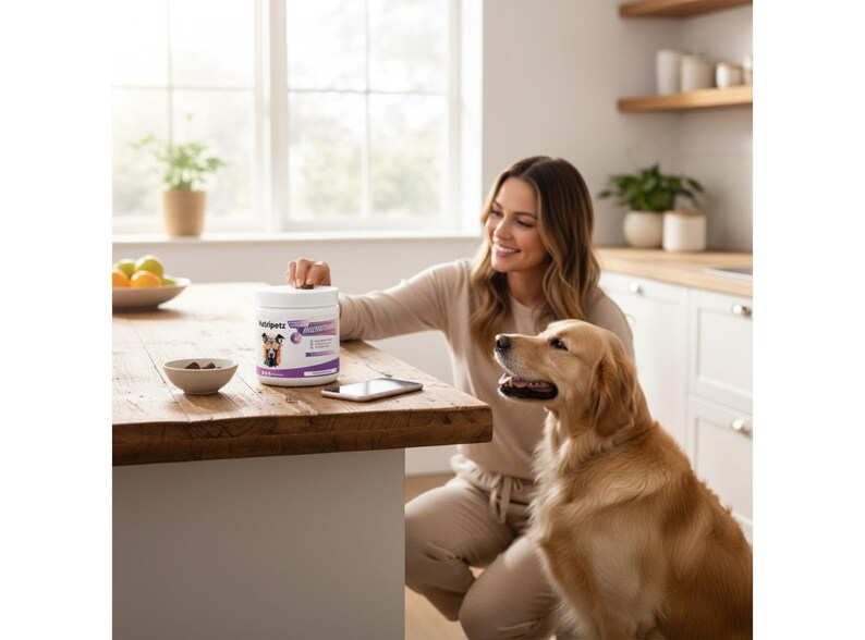 Dog Multivitamins, Pet Chewable Supplements, Supports Brain, Immune, Digestive Health & Skin Coat
