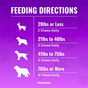 Dog Multivitamins, Pet Chewable Supplements, Supports Brain, Immune, Digestive Health & Skin Coat