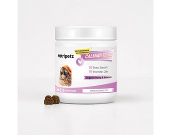 NutriPetz Cat Calming Chews, Anxiety & Stress Relief, Relaxer for Pet Anxiety