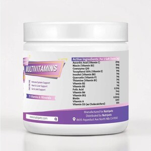 Dog Multivitamins, Pet Chewable Supplements, Supports Brain, Immune, Digestive Health & Skin Coat