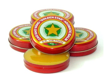 Cao Sao Vang Tiger Balm Golden Star Aromatic Vietnamese Ointment Cream 4 grams, 10 grams , 20 grams