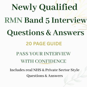 Newly Qualified RMN Band 5 Interview Guide | NHS & Private Sector Questions (PDF)