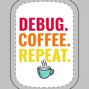 DEBUG. COFFEE. REPEAT. Magnetic power bank | Tech Quote Portable Charger