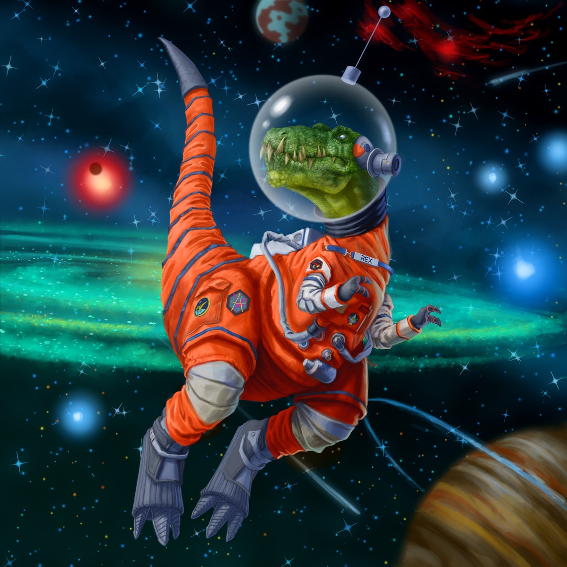 dinosaur in your space