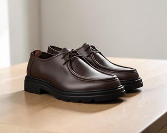DailyPace Core Style Premier Brown Men's Shoes, Lightweight Casual Loafers, Comfortable Office Footwear