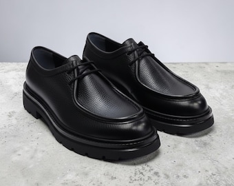 DailyPace Core Style Signature Black Men's Shoes, Lightweight Casual Loafers, Comfortable Office Footwear