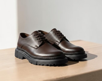 DailyPace Core Style Legacy Brown Men's Shoes, Lightweight Casual Loafers, Comfortable Office Footwear