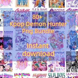80+ PNG Kpop Demon Hunter Bundle, Sa-ja Boys Png, Cat And Bird Demon Hunter Png, Sa-ja Girls Band Png, Sa.ja Boys