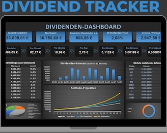 Dividend Tracker Pro - Excel -