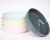 nesting bowl large - porcelain (slate colour)
