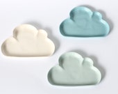 porcelain 'cloudy' dish : trinket plate