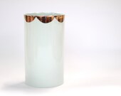 vaso di porcellana : colore del ghiacciaio con scalloping rame