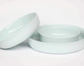 nesting bowl large - porcelain (glacier colour)