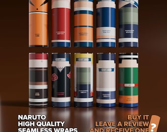 Naruto Minimalist Tumbler Wrap Bundle – Seamless 20oz Skinny Sublimation Designs (Digital Download) No AI