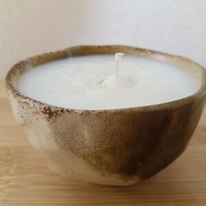 Katachi- Handmade Japanese Teacup (Yunomi) Candle, Vintage Ceramic Cup, Botanical Essential Oil Blend, Natural soy wax
