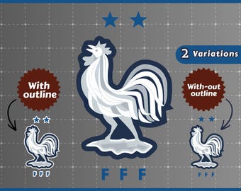 Escudo de la selección francesa de fútbol en formato SVG y PNG (descarga digital).