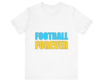 Football Forever Neon Miami 80s Rainbow Tee | 80S Vibes Soccer Shirt