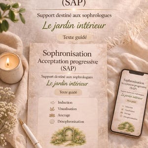 Estime de soi – Sophro Acceptation Progressive (SAP) – Jardin intérieur – Support PDF pour professionnels sophrologues