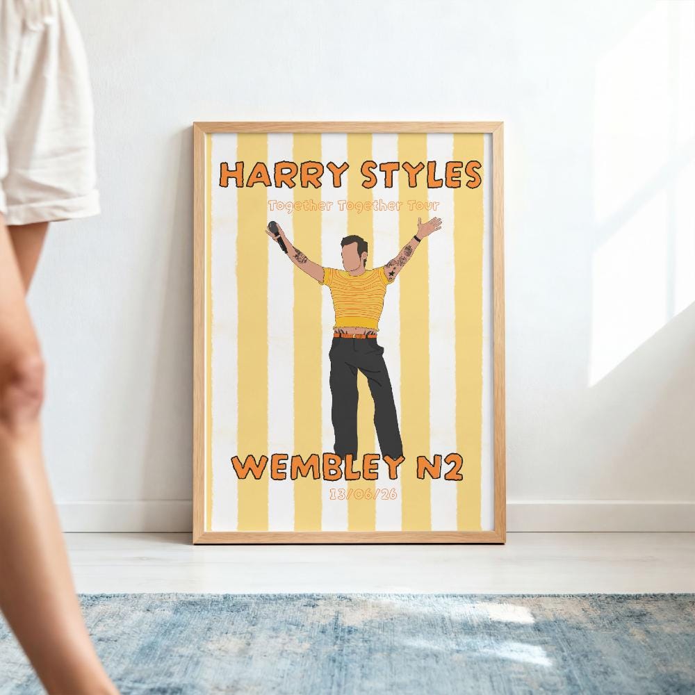 Harry Styles Yellow Poster - Etsy