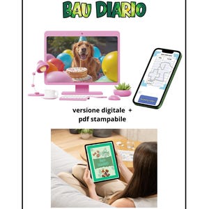 Digitaal en printbaar hondendagboek - Interactieve invulbare PDF-hondenplanner - 20 pagina's tellende puppyplanner - Gezondheid en kosten - Studio S.Gitana