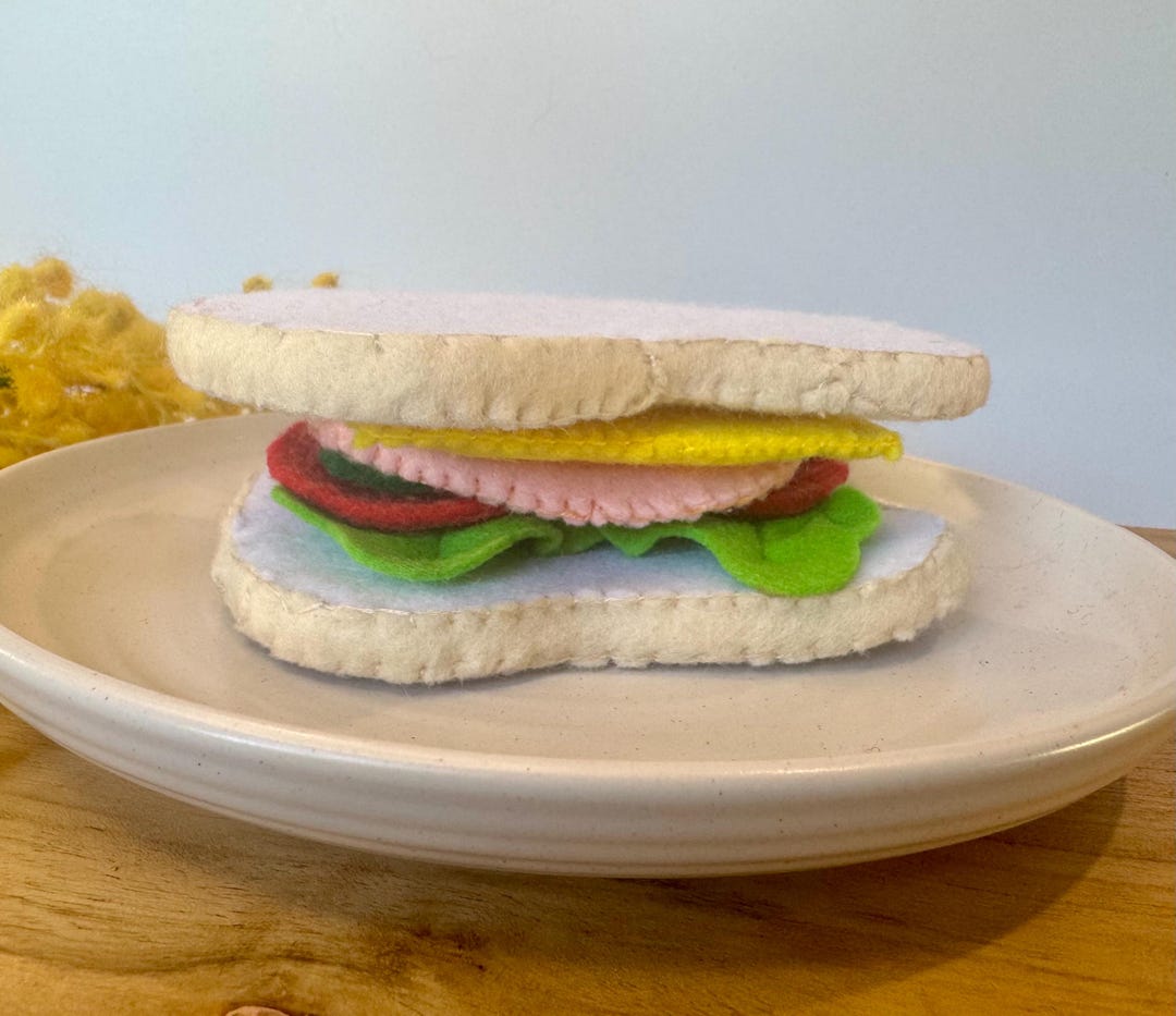 Felt Sandwich Play Set | Pretend Play Food | Montessori Toys | Felt ...