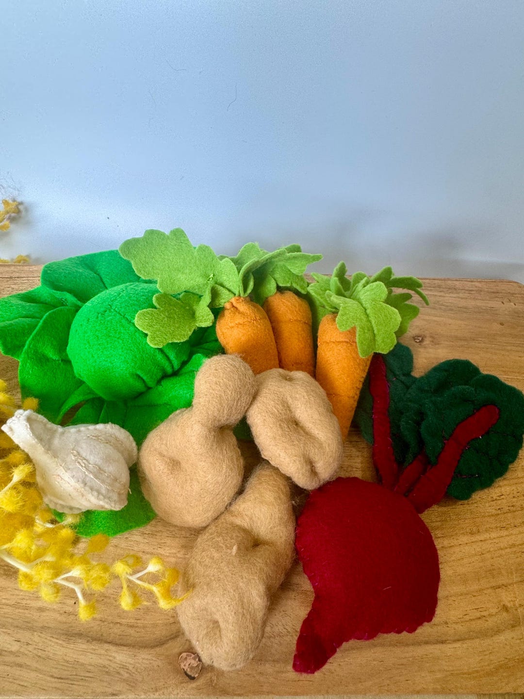Felt Vegetable Set | Montessori Toy Food | Pretend Play Kitchen | Soft ...