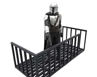 Fire Escape Miniature 1:12 Scale Model Prop Accessory for 6 inch Action Figure NYC Urban Alleyway Building  Diorama or Dollhouse 3D Printed