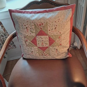 Fairy cushion in patchwork