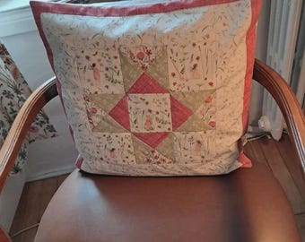 Fairy cushion in patchwork