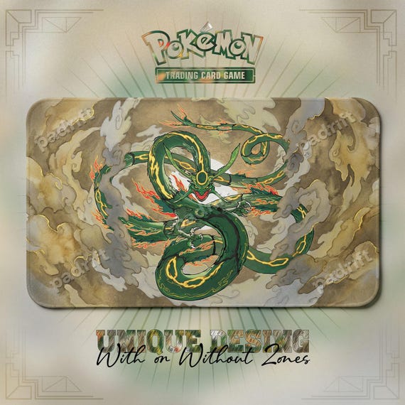 Buy Mega Rayquaza Sky Serpent TCG Playmat — Pokemon Trading Card