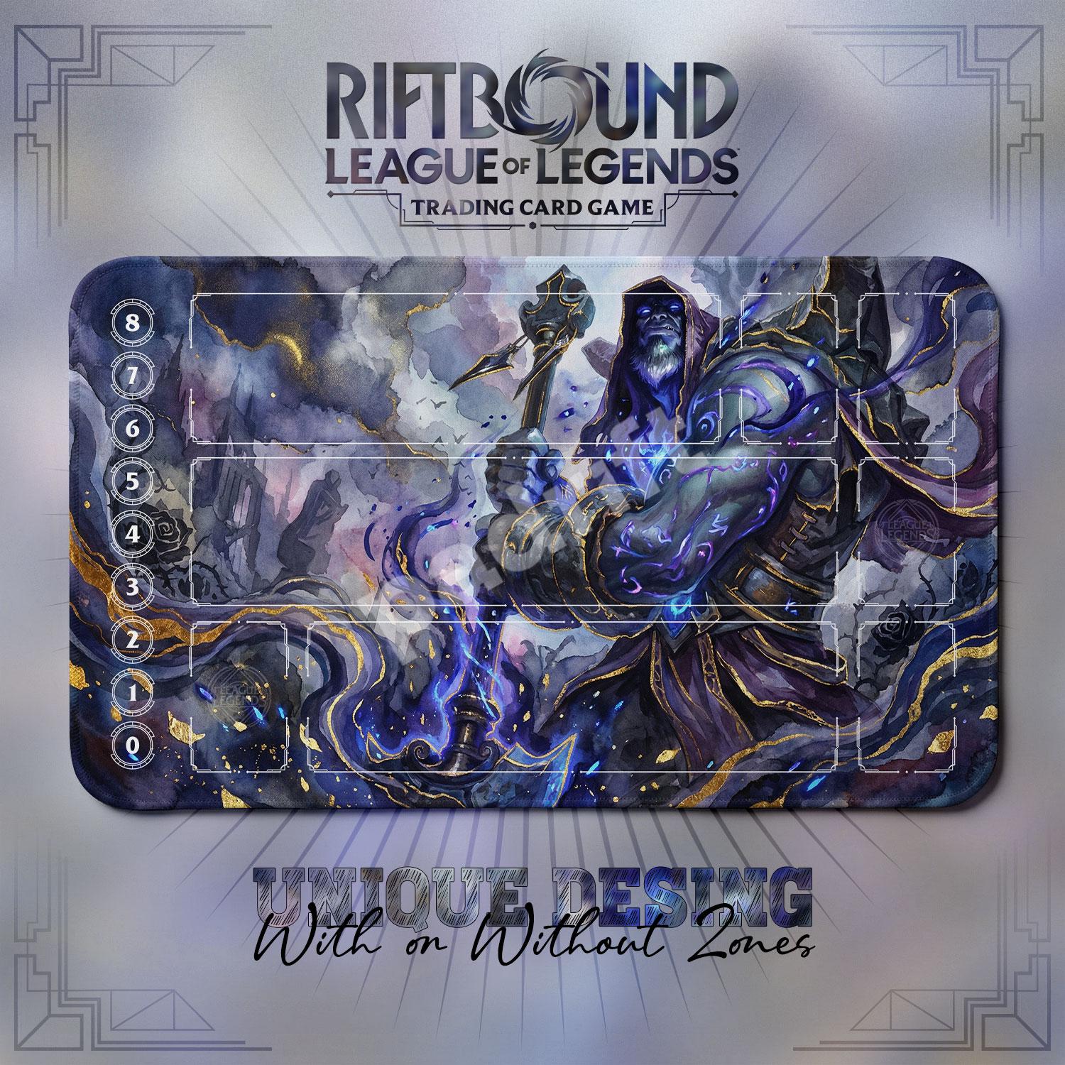 Yorick Shadow Grave TCG Playmat — Riftbound Lol Card Mat 24x14