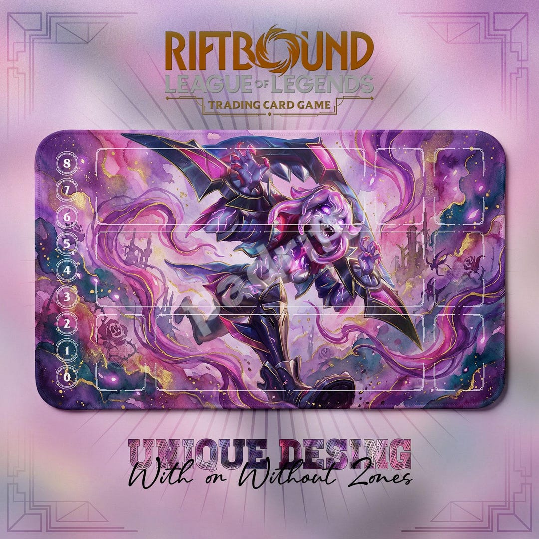 Briar Blood Frenzy TCG Playmat — Riftbound Lol Card Mat 24x14 With ...