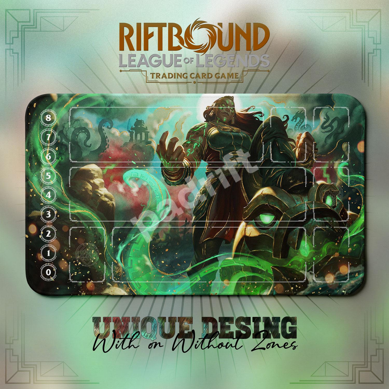Illaoi Nagakabouros TCG Playmat — Riftbound Lol Card Mat 24x14