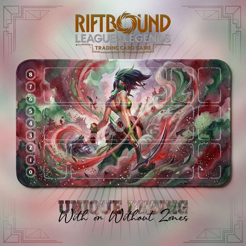 Akali Playmat Riftbound - Etsy
