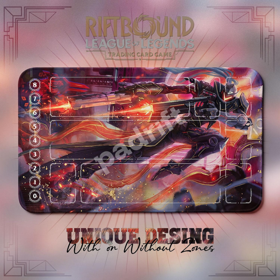 Lucian PROJECT TCG Playmat — Riftbound Lol Card Mat 24x14 With