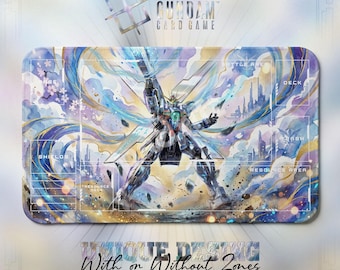 Gundam X Satellite Cannon TCG Playmat — Gundam Card Game Mat 24x14 Zones