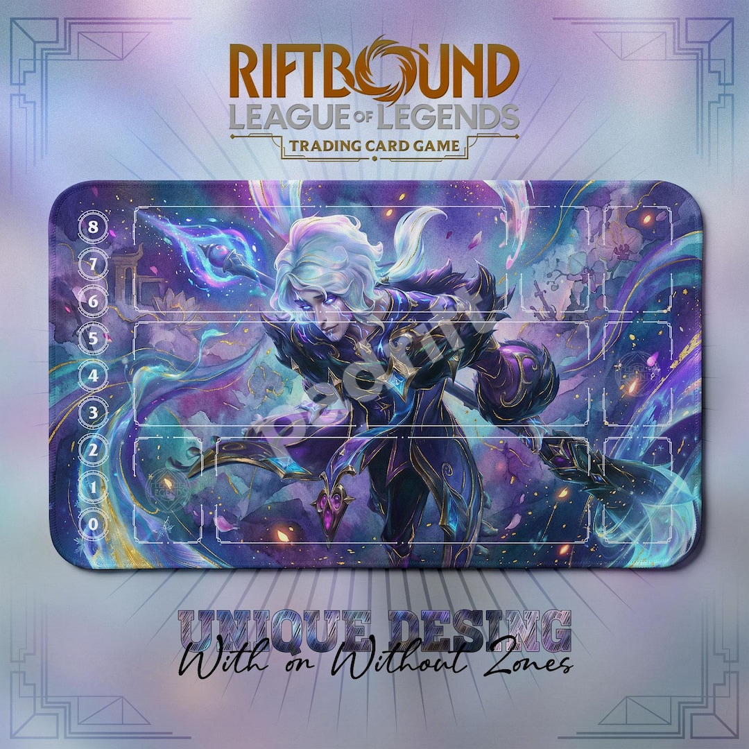 Hwei Winterblessed TCG Playmat — Riftbound Lol Card Mat 24x14 With ...