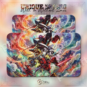 Sazabi Char Custom TCG Playmat — Gundam Card Game Mat 24x14 Zones