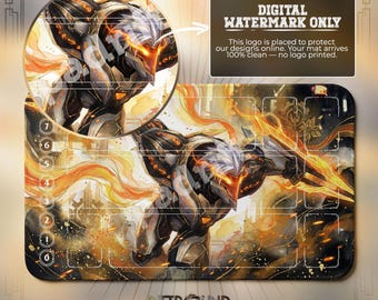 Zed Project Fury TCG Playmat — Riftbound Lol Card Mat 24x14 With