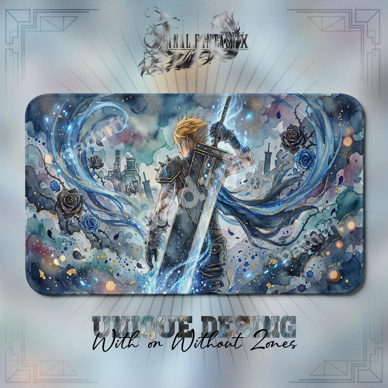 Cloud Strife Advent Children TCG Playmat — Final Fantasy 7 Mat
