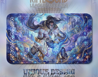 Sylas Unchained TCG Playmat — Riftbound LoL Card Mat 24x14 With Zones