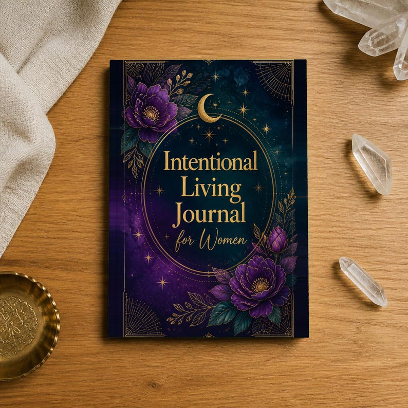 Intentional Living Journal for Women, Self Discovery Workbook, Daily Manifestation Printable ...