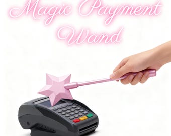 3D-utskriven stjärntrollstav, tryck för att betala kontaktlös betalning