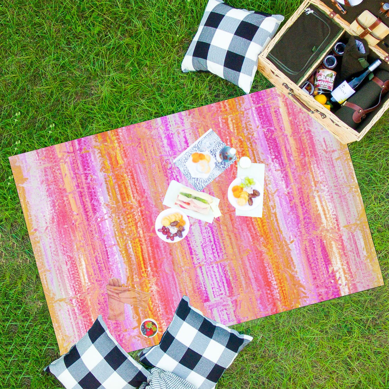 Waterproof picnic mat 3 sizes420D silver coatingEasy Etsy