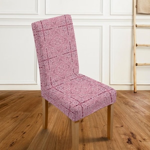 Artistic Dining Chair Cover: Stretch Polyester, Washable Slipcover