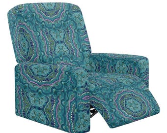 Elastic Stretchable Fully Covered Recliner Sofa Cover with Pocket